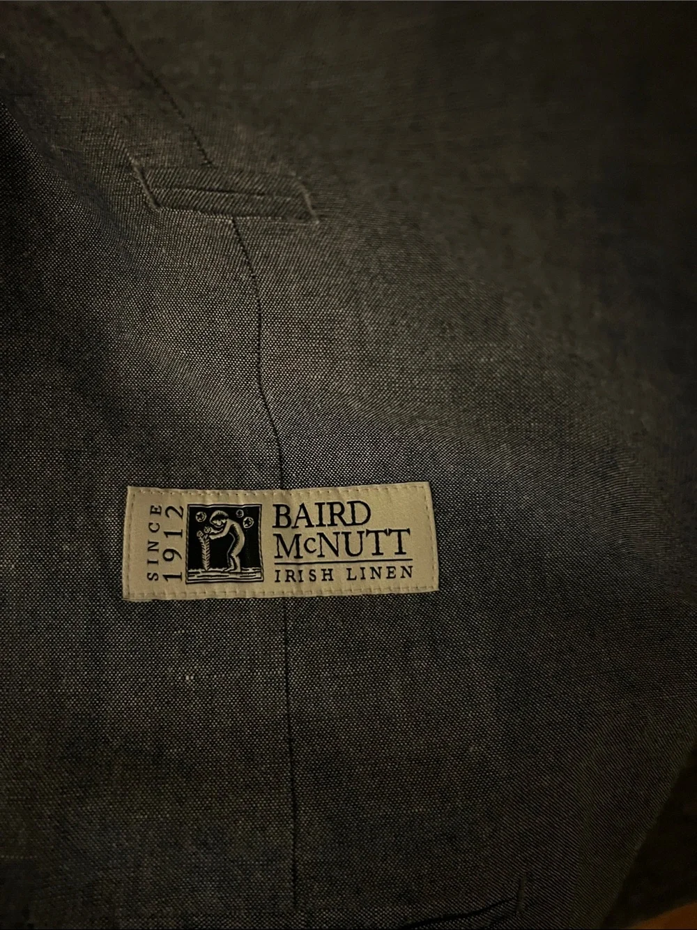 J Crew Baird McNutt Irish Linen Classic Men's Gray Two-Button Blazer & Pants